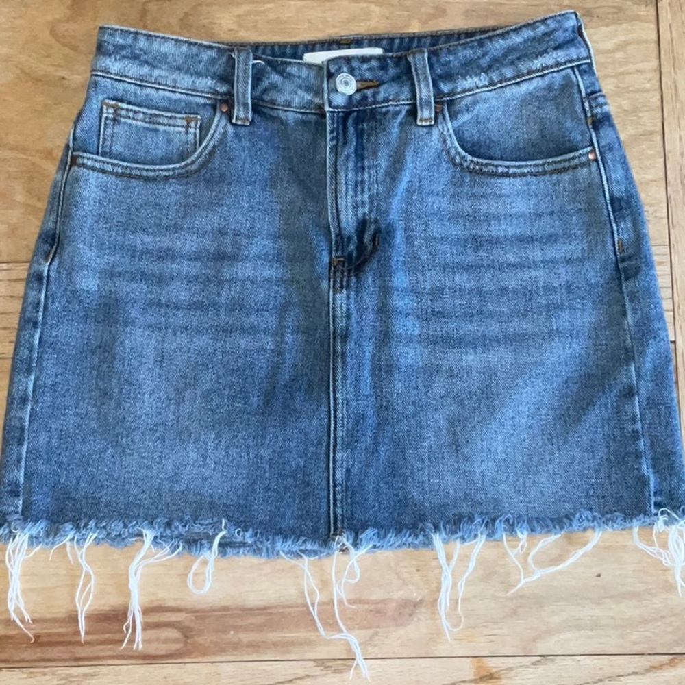 PacSun Cut Off Denim Mini Skirt, 26